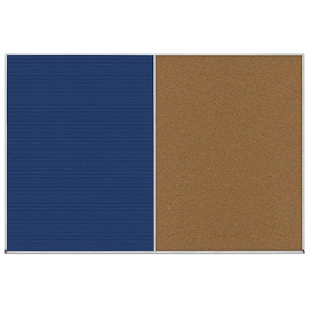 United Visual Products Enclosed Corkboard, 1 Door, 24"x36", 4" Fra UV3408-BRONZE-BLACK